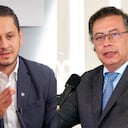 Esteban Quintero y Gustavo Petro.