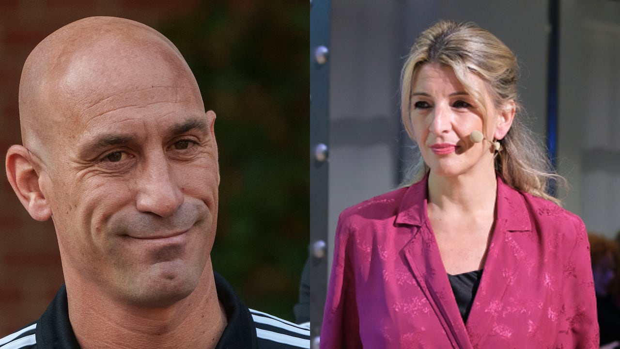 Luis Rubiales y Yolanda Díaz.