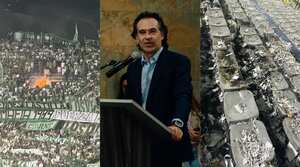 Alcalde de Medellín, Federico Gutiérrez, se refiere a la quema de sillas en el estadio Atanasio Girardot.