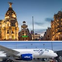 Madrid y avión World2Fly.