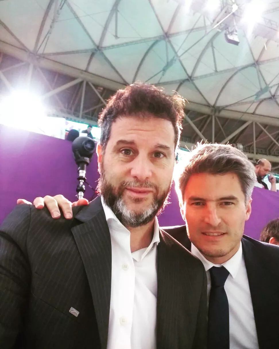 Rodolfo de Paoli, durante el cubrimiento del Mundial de Qatar 2022