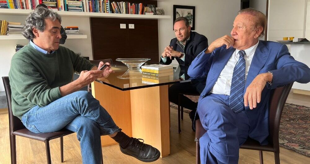 Germán Calle en la reunión entre Fajardo y el ingeniero.