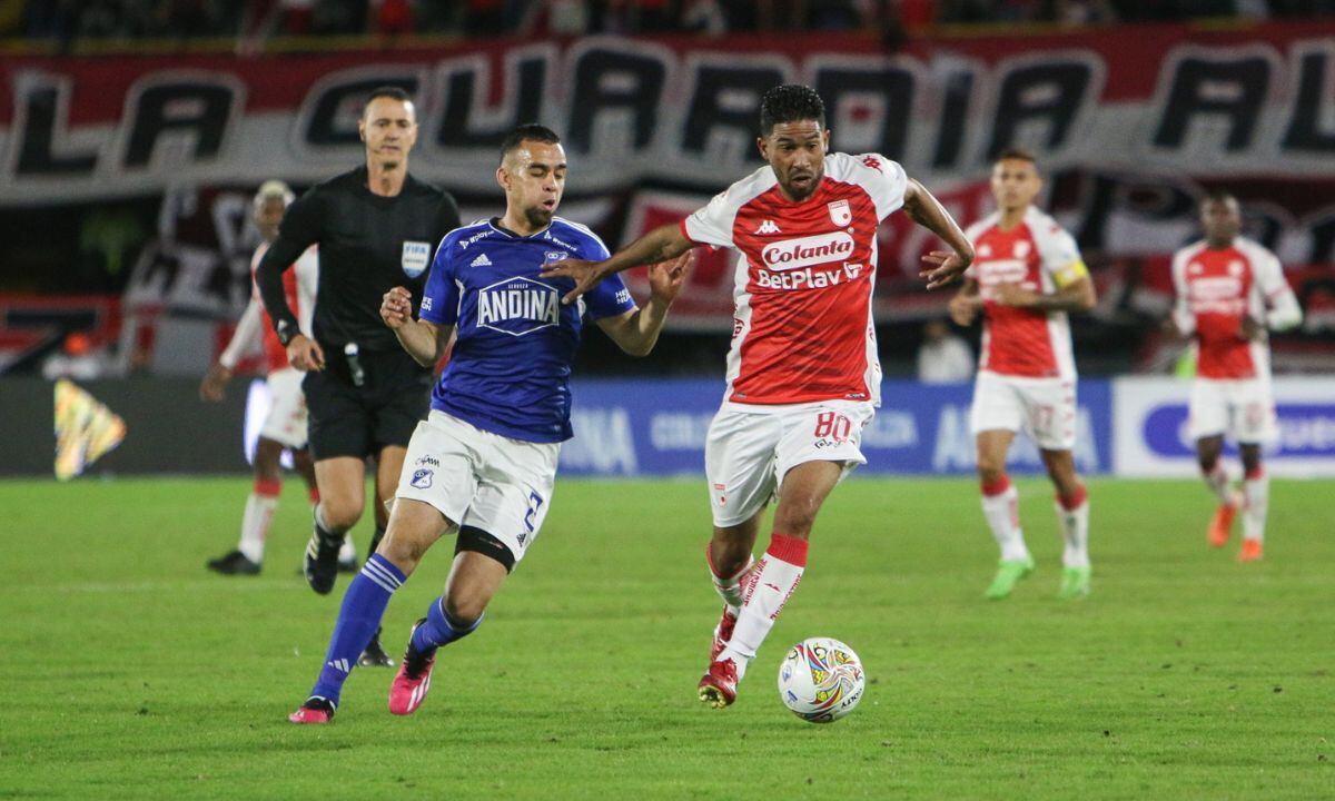 Millonarios venció a Santa Fe.