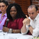 En Cali se desarrolló la III sesión de la ‘Mesa de alto nivel para la prevención de los feminicidios y otras violencias letales contra la mujer’, organizada por el Viceministerio de la Mujer, con presencia de la vicepresidenta de la República y ministra de la Igualdad, Francia Márquez, y el alcalde de Cali, Alejandro Eder. Febrero 19 de 2024, Foto Wirman Rios, EL PAIS