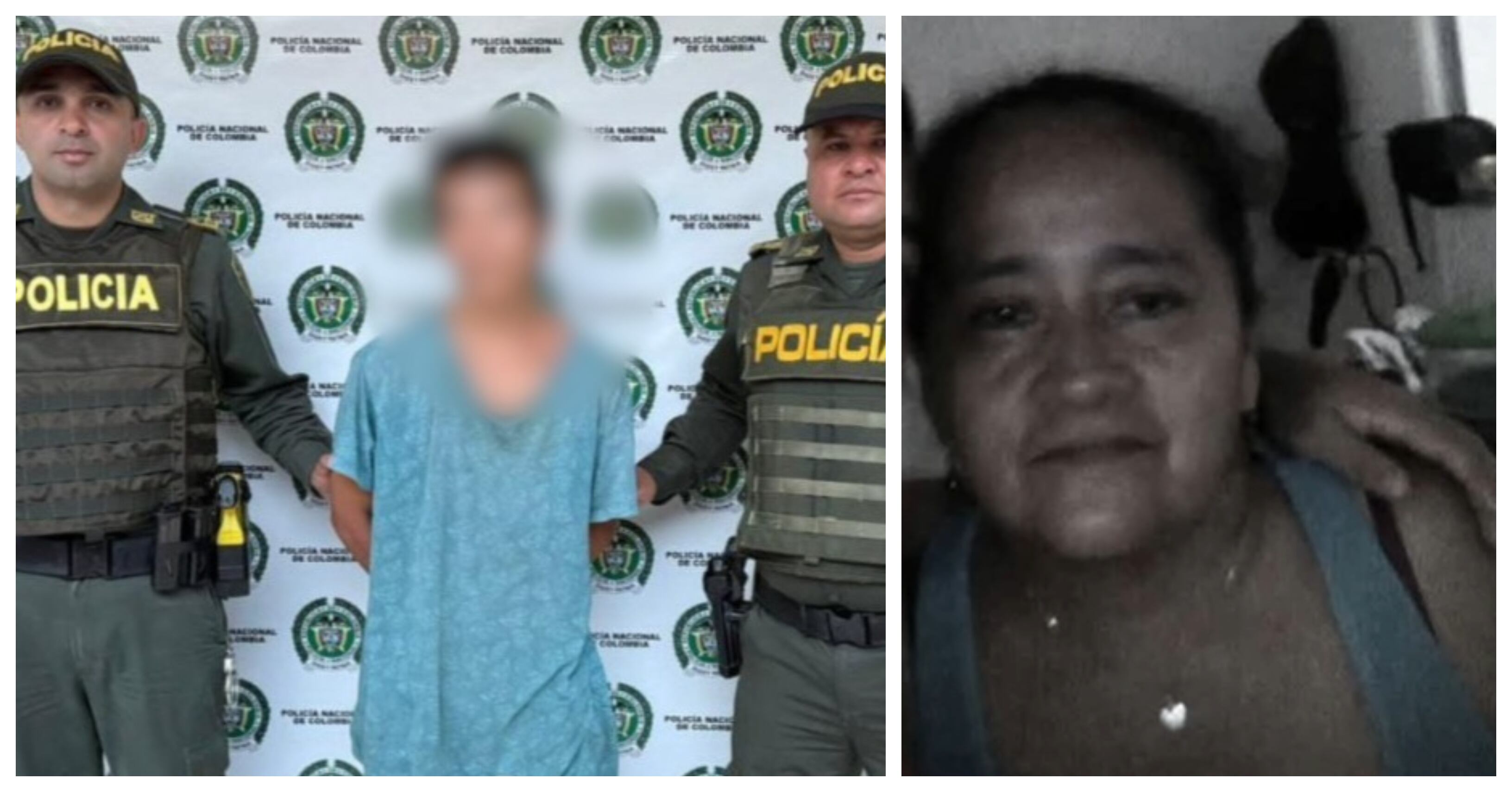 Carlos Julio Pineda Males se entregó a la Policía tras informar que había atacado a su mamá, Elcira Calbache Males de 57 años.