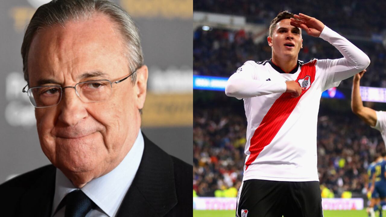 El máximo dirigente del Real Madrid se rindió a los pies del colombiano en la final del 2018.