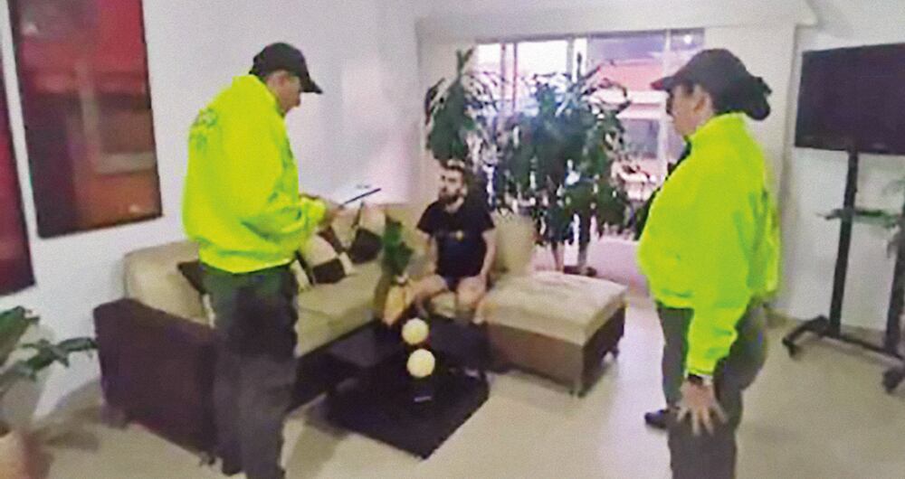 Los narcotraficantes fueron capturados en Colombia por la Policía.