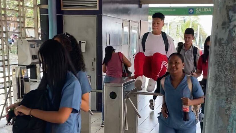 Colados en Transmetro.