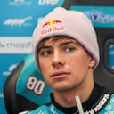SPIELBERG, AUSTRIA - SEPTEMBER 18: David Alonso of Colombia and CFMOTO Impulse Aspar Team looks on during Moto2 Free Practice 1 of QATAR AIRWAYS GRAND PRIX OF AUSTRIA at Red Bull Ring on September 18, 2026 in Spielberg, Austria. (Photo by Qian Jun/MB Media/Getty Images)