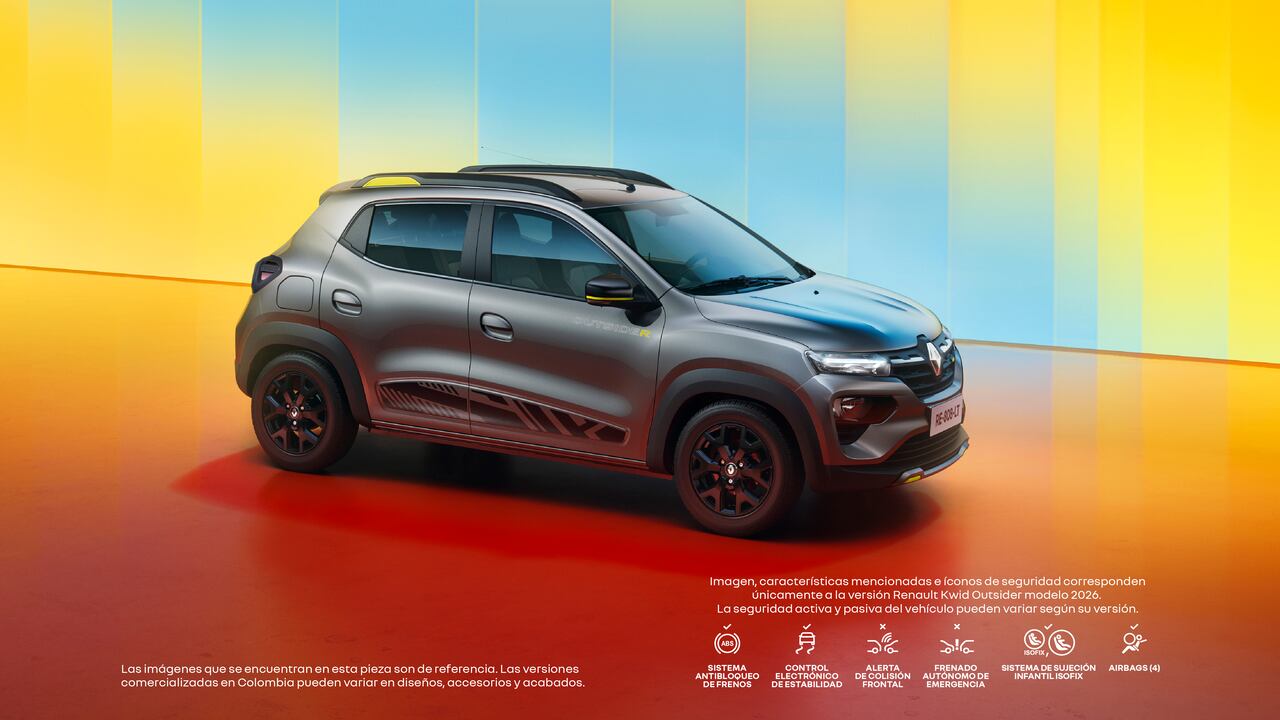El Renault KWID es uno de los vehículos más vendidos en Colombia.