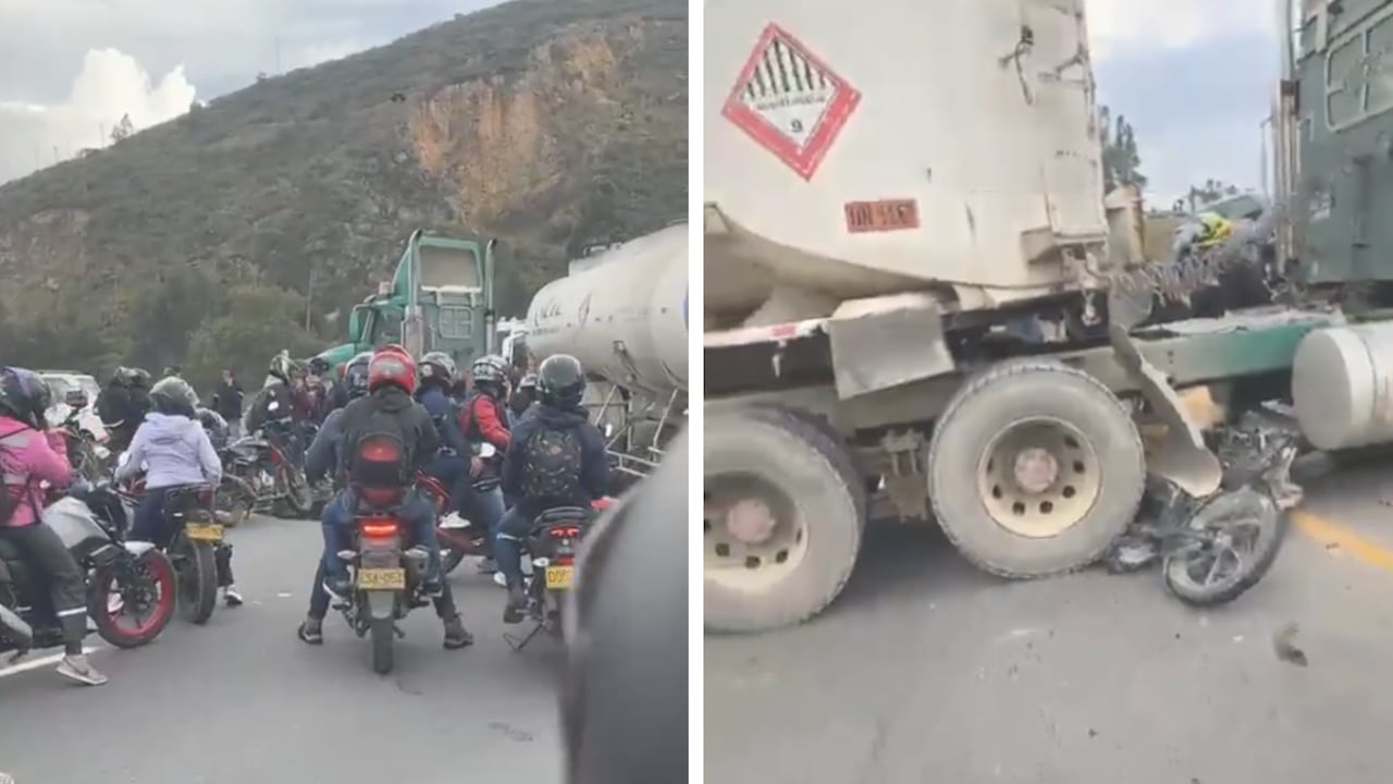 Accidente de tránsito en la vía Mosquera-La Mesa en la tarde del martes 6 de octubre.