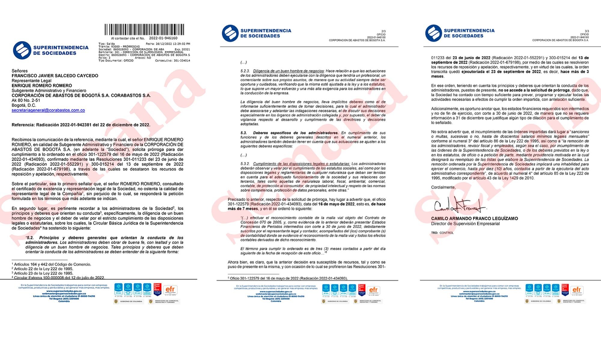 ultimatum corabastos