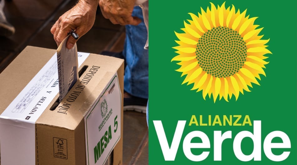 Votaciones y Alianza Verde. Imágenes de referencia.