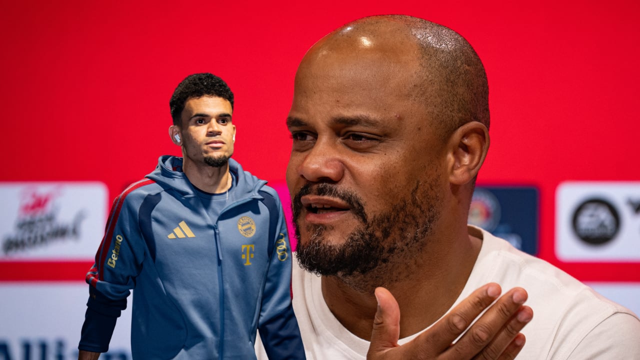 Luis Díaz y Vincent Kompany.