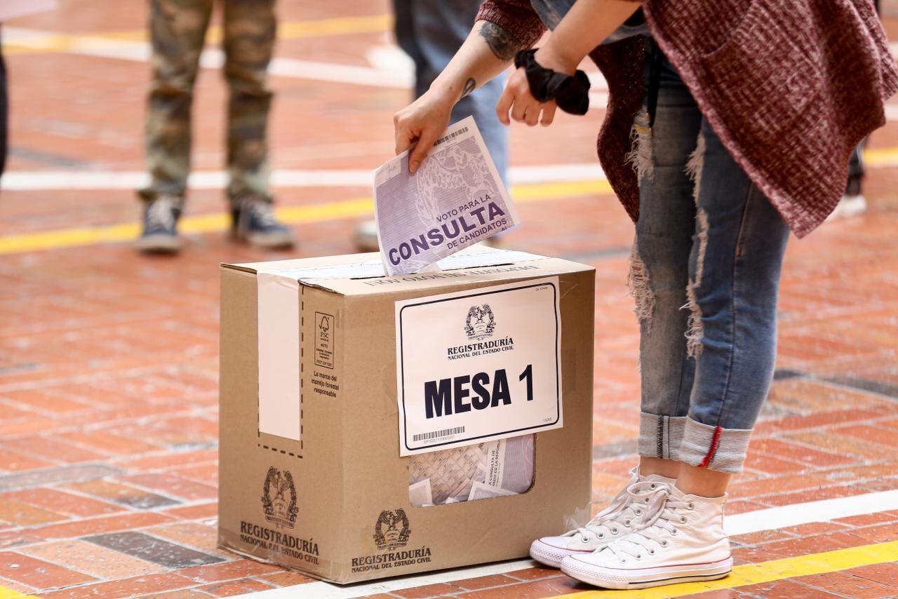 Avanzan las votaciones por la consulta para la eleccion del candidato presidencial del Pacto Histórico en la capital.