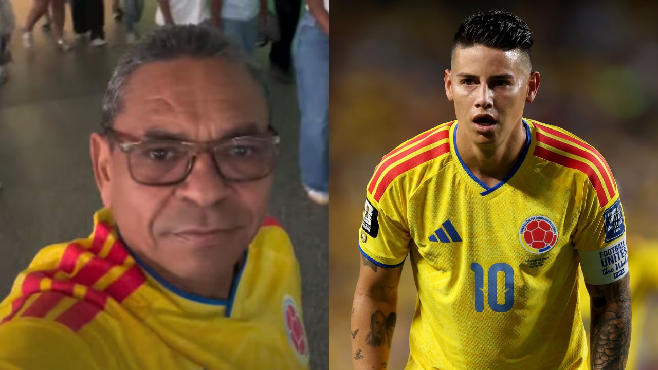 Mane Díaz y James Rodríguez.