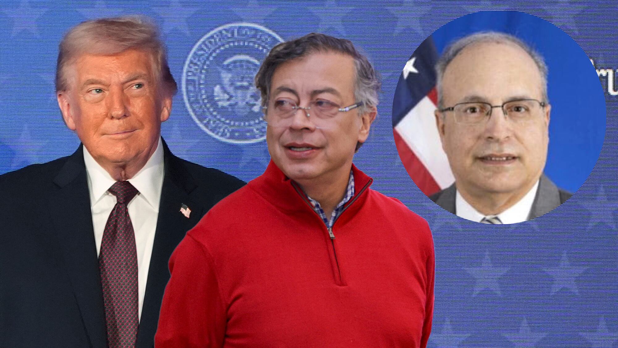 Donald Trump Gustavo Petro Frank O. Mora