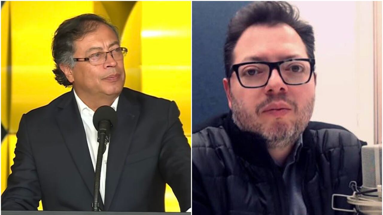 Presidente Gustavo Petro y el nuevo ministro de Cultura Juan David Correa