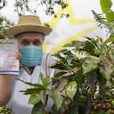 Foto de un modelo que utiliza Susuerte para publicitar el chance millonario en Caldas