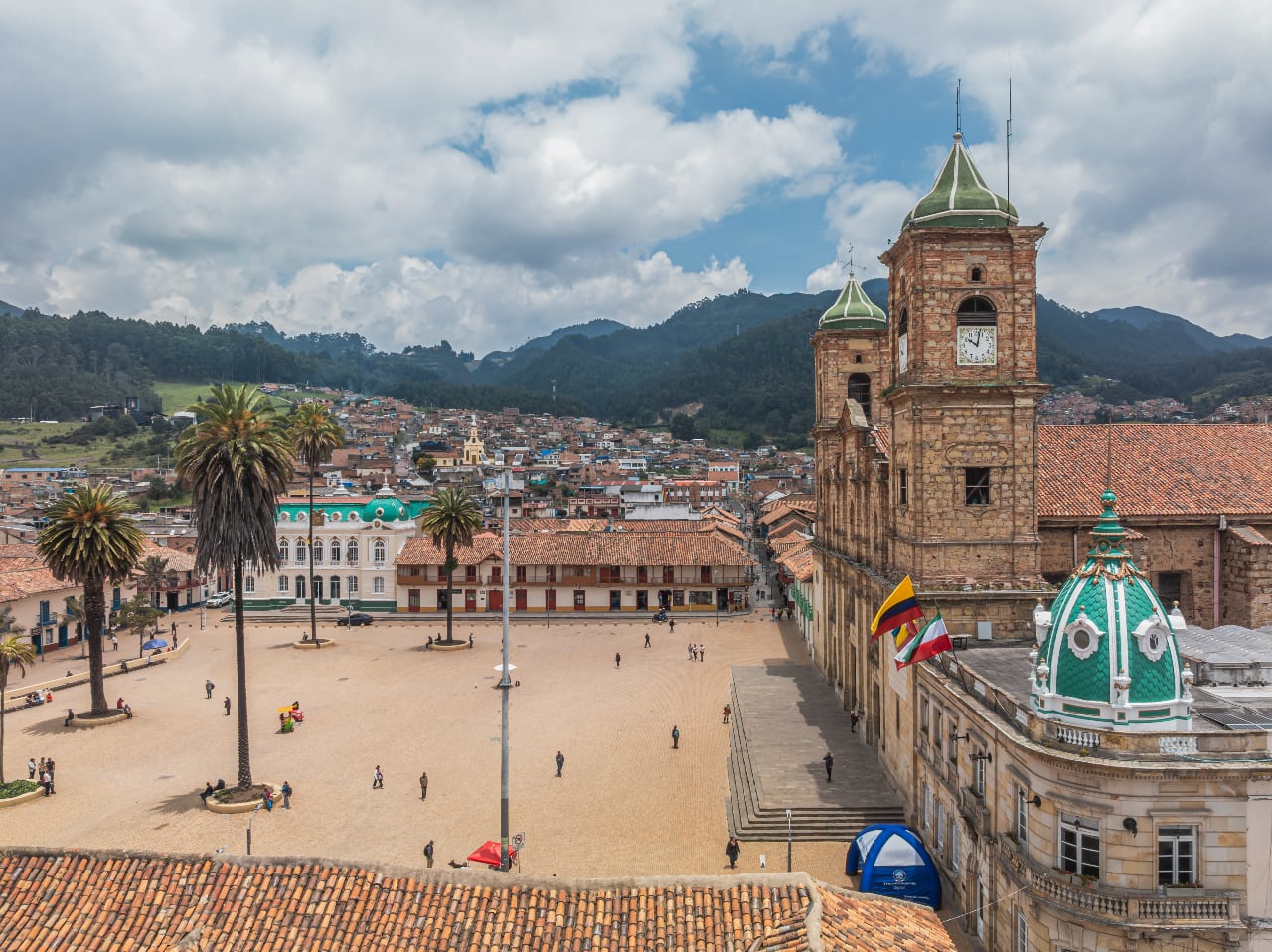 El centro histórico de Zipaquirá
