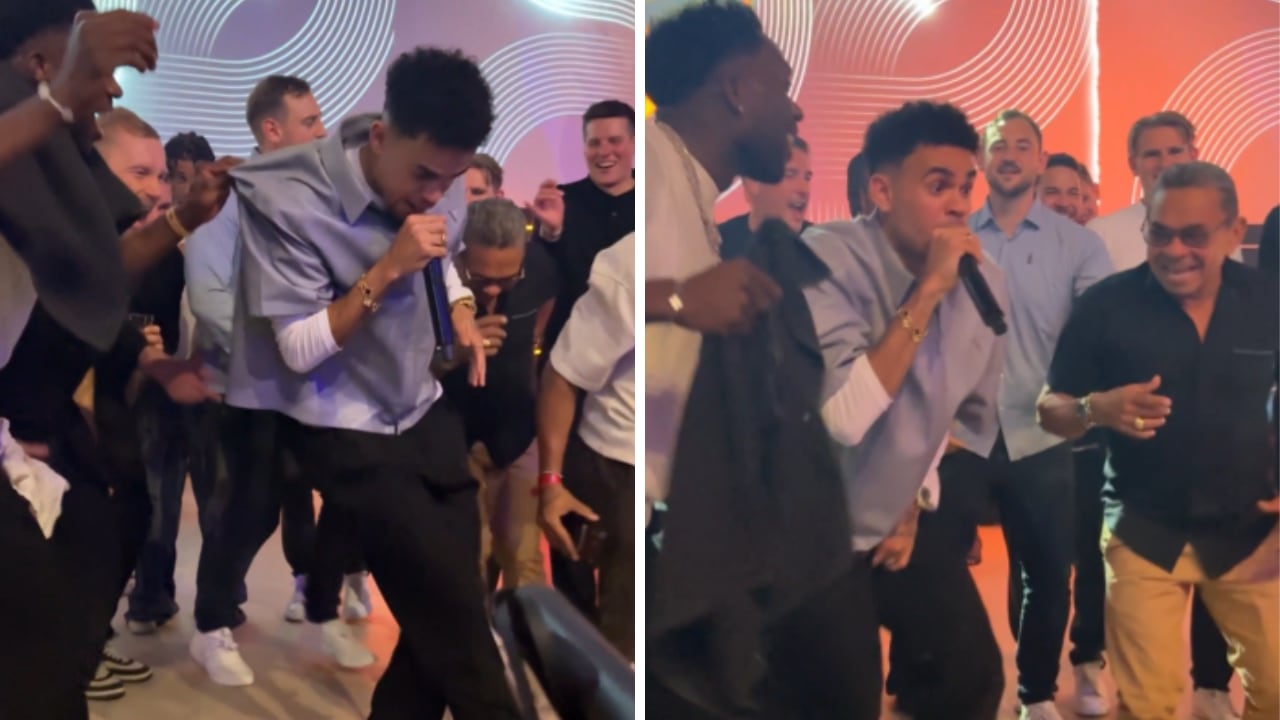 Locura de Luis y Mane Díaz celebrando la Bundesliga con Bayern Múnich.