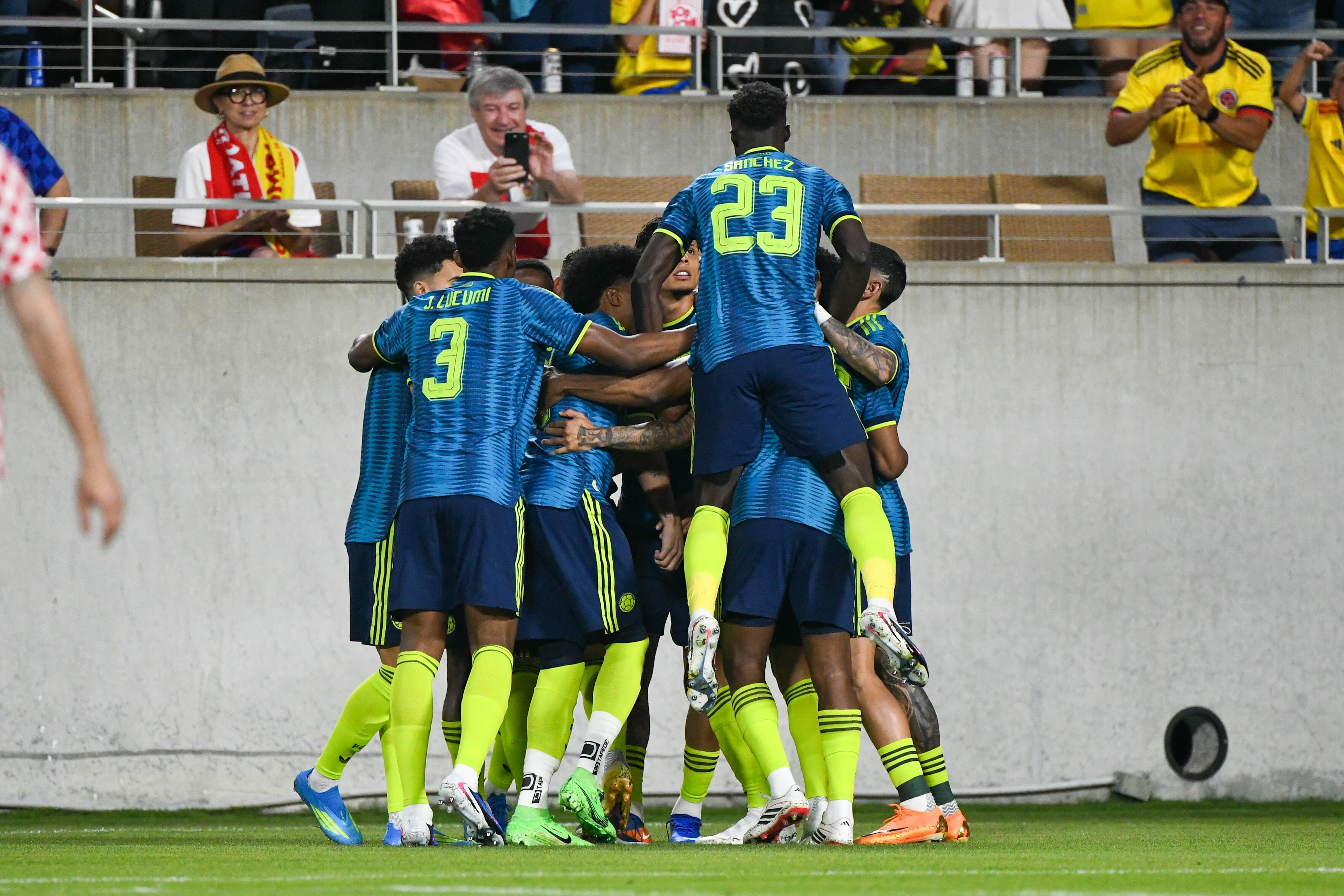 Imagen del partido amistoso entre Colombia y Croacia.