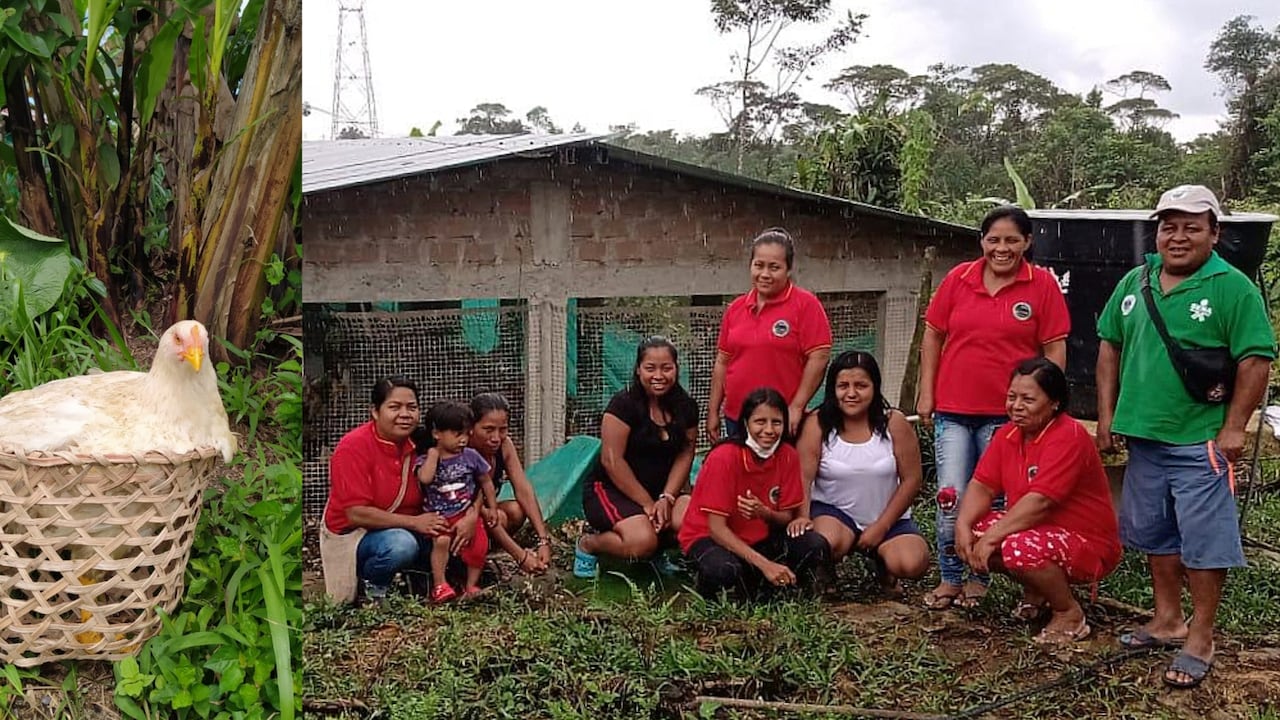 8 mujeres y 2 hombres hacen parte de ASOAGRIPMAIZ, una asociación que dirige una tienda comunitaria en Barbacoas, Nariño.