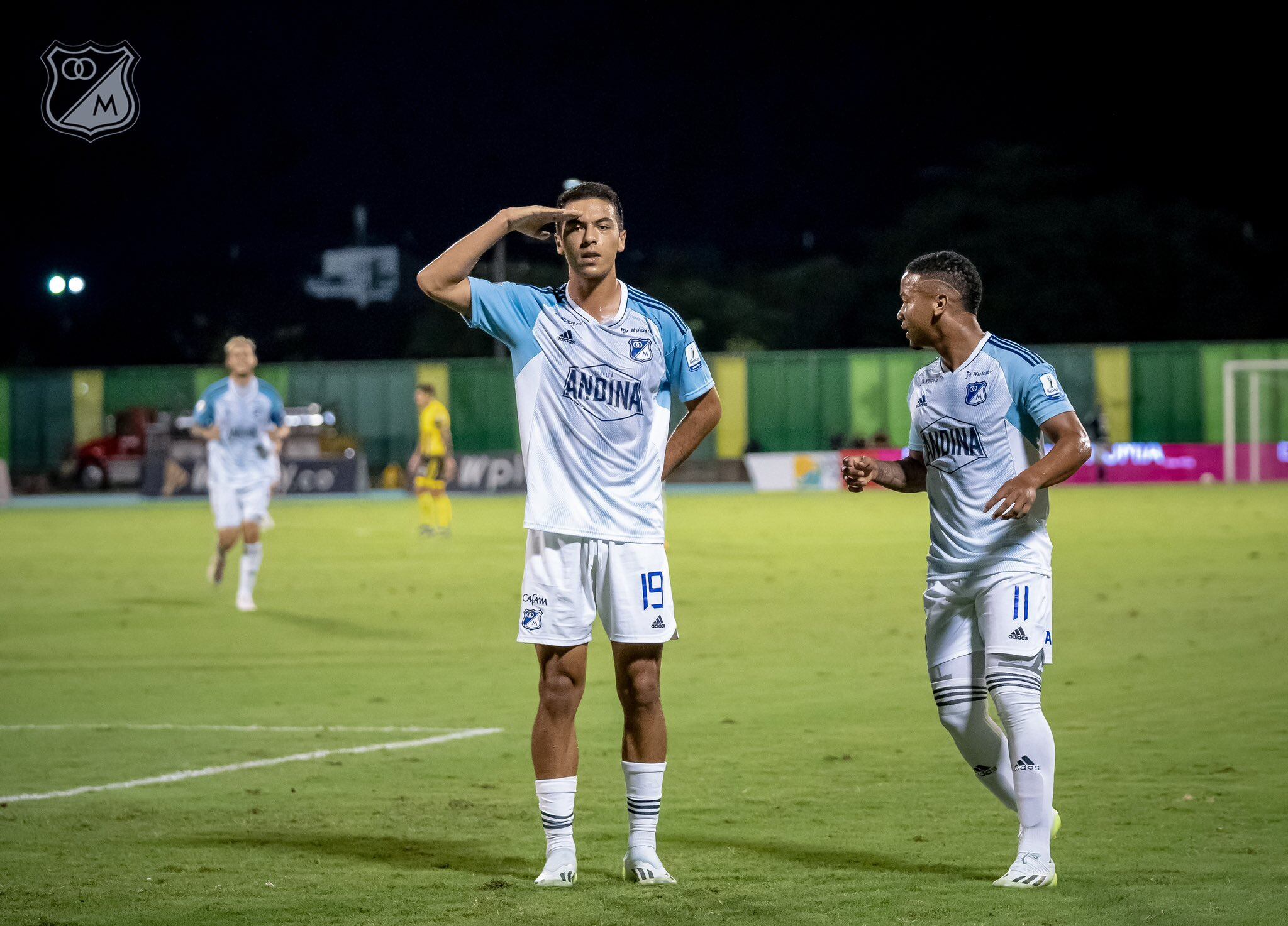 Juan Carvajal hizo su debut con Millonarios y marcó gol.