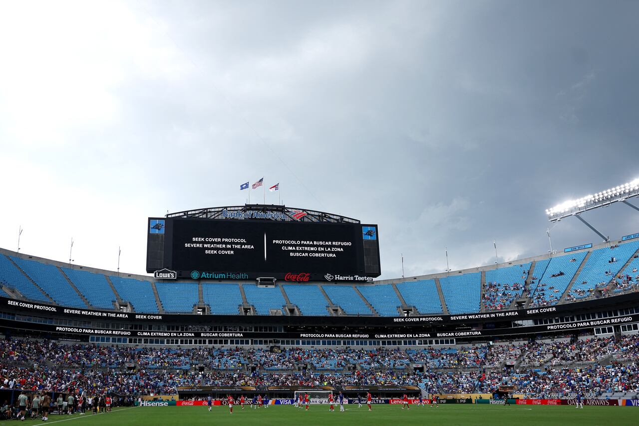 Aviso de la suspensión del encuentro parcialmente.