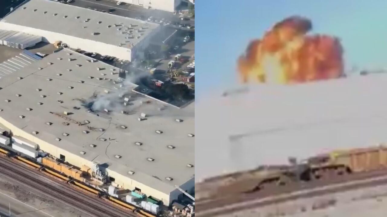 La avioneta se estrelló en el techo de un galpón que alberga una fábrica de muebles.