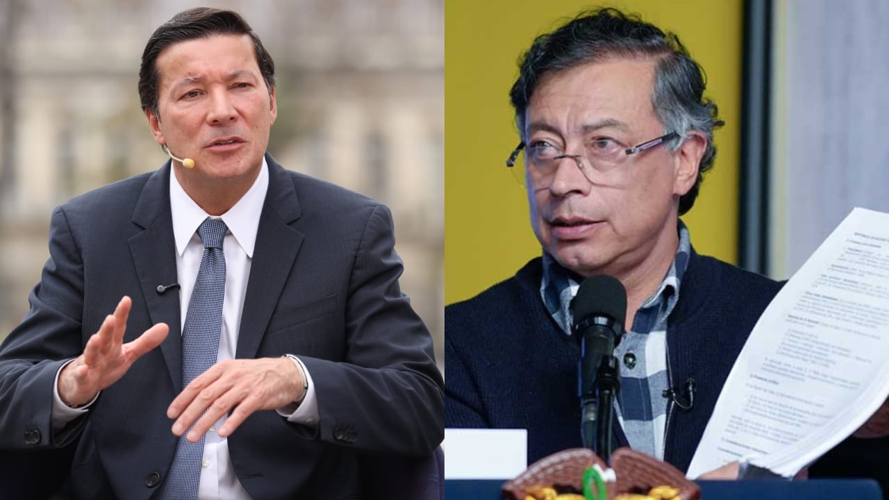 De izquierda a derecha: Hernán Penagos y Gustavo Petro.