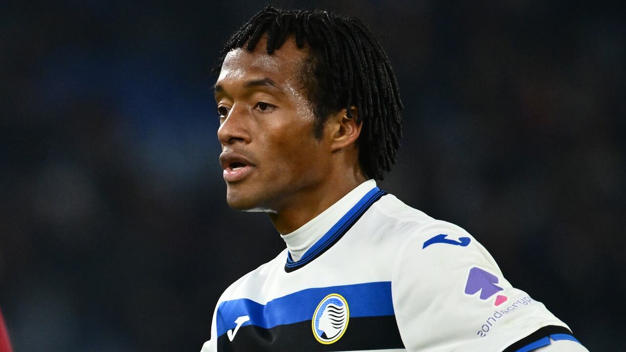 Cuadrado en el partido de Atalanta y Roma este lunes.