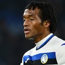Cuadrado en el partido de Atalanta y Roma este lunes.