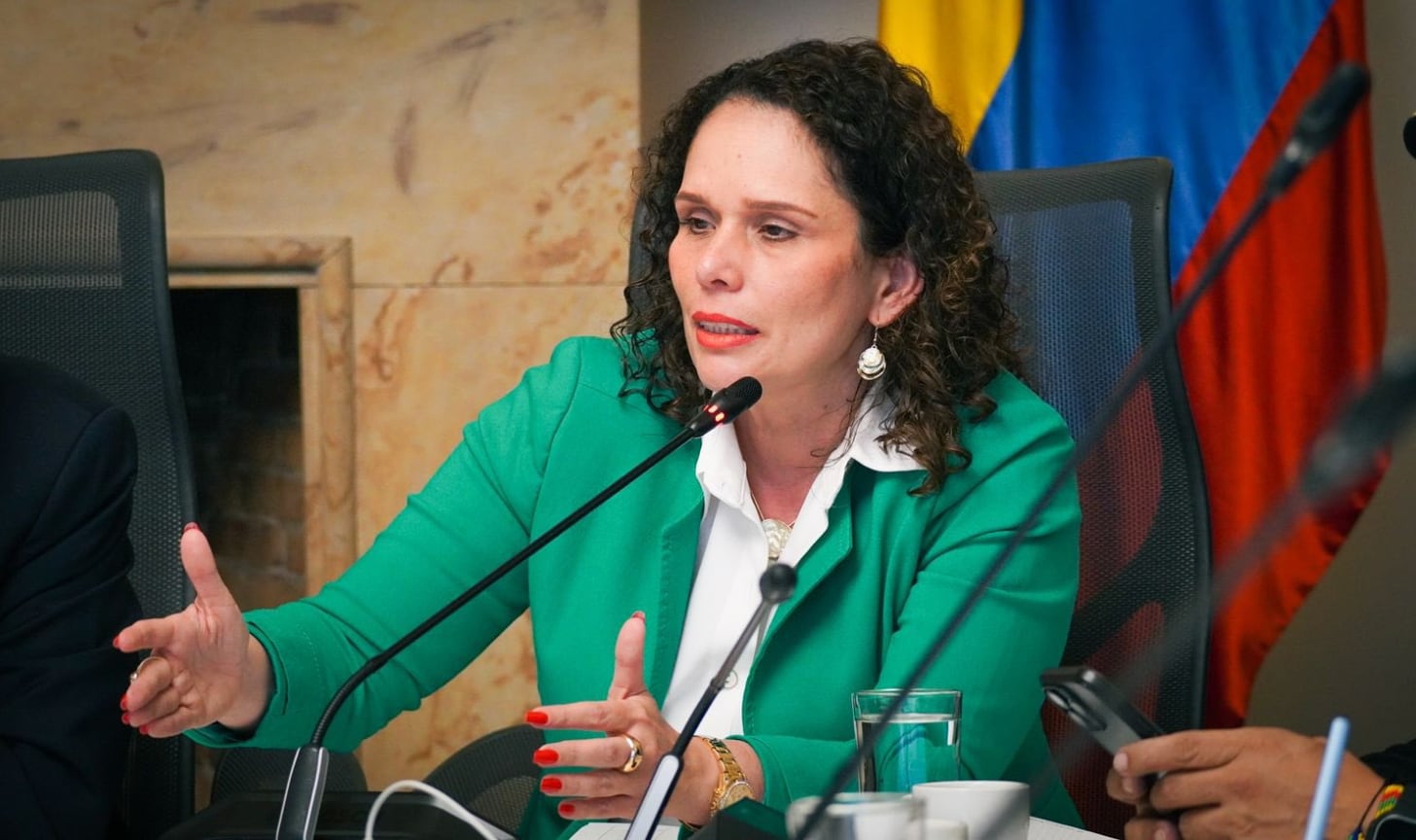 Ministra de Transporte, María Constanza García