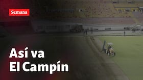 ¿Cómo están las condiciones de la grama en el estadio El Campín?