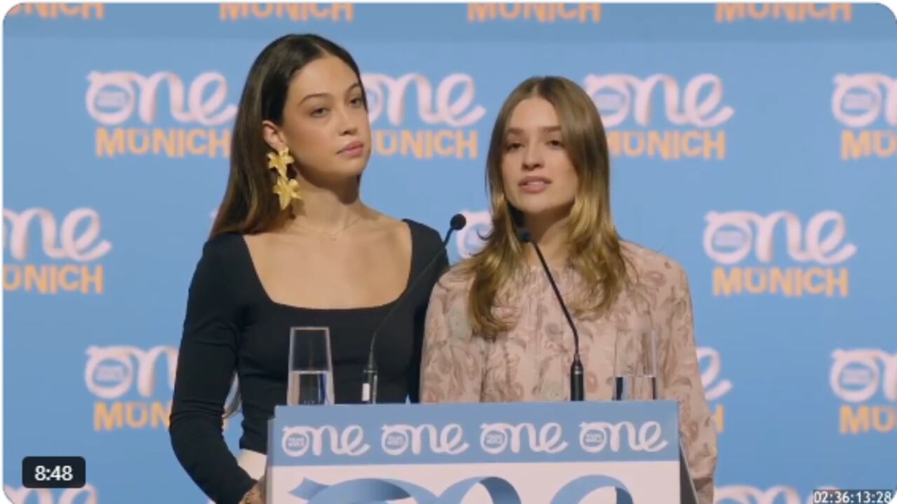 Hijas de Miguel Uribe Turbay en One Young World.