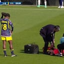 El choque de Lorena Bedoya con la juez central en el amistoso de Colombia e Italia