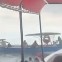 Lancha con turistas se volcó en Santa Marta.