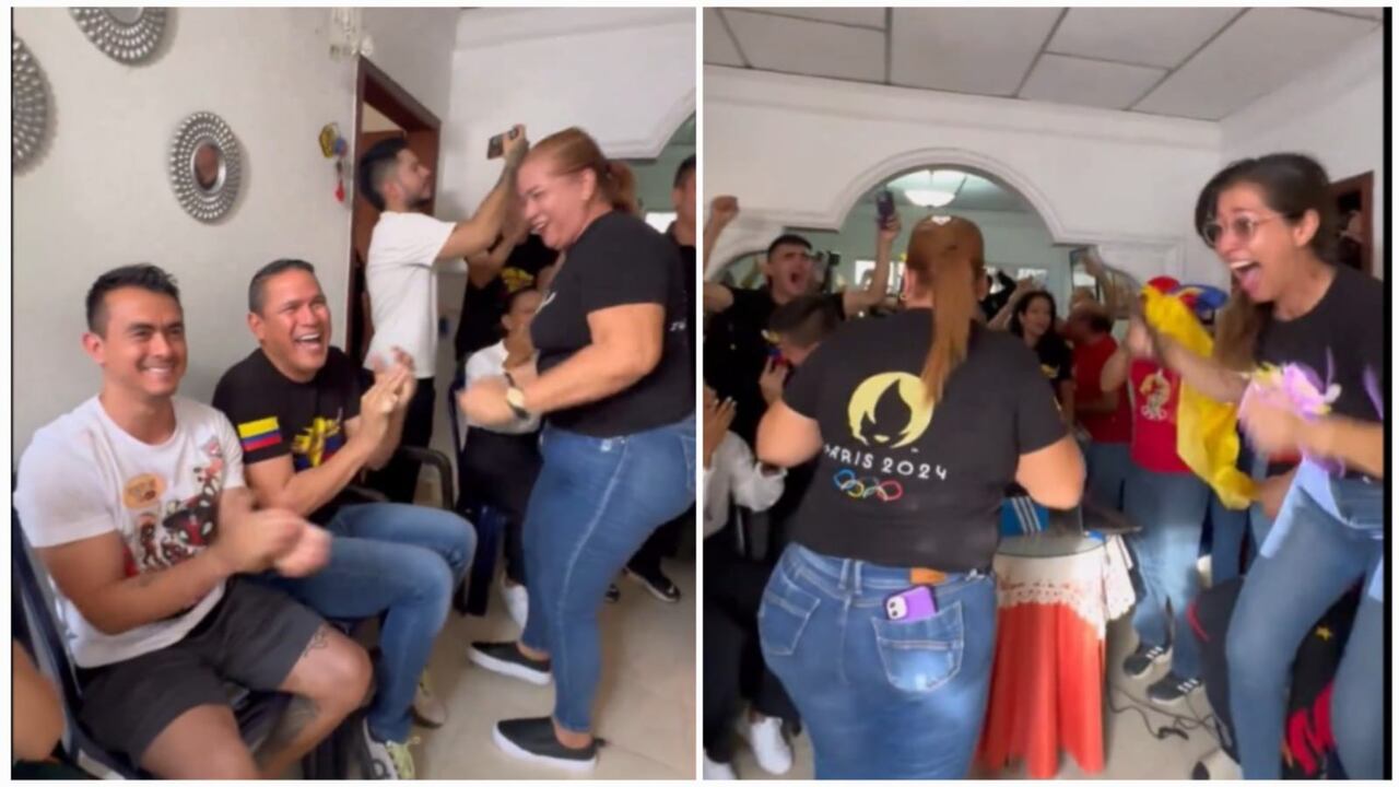 Familia de Ángel Barajas celebrando en Cúcuta.