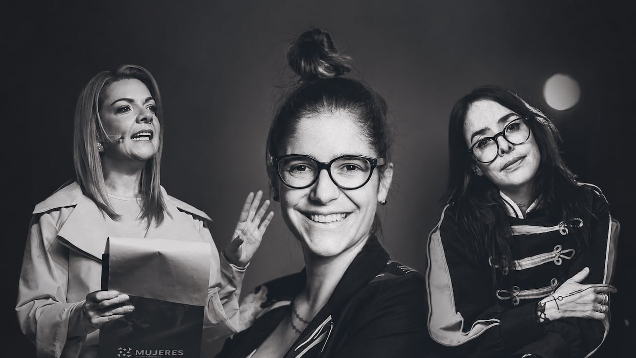 Julita Barreto, Juana Barco y Manuela Villegas.