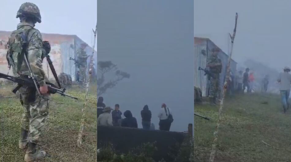 Asonada contra el Ejército Nacional en Briceño, Antioquia.