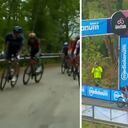 Santiago Buitrago vs. Thibaut Pinot en la etapa 3 del Giro de Italia.