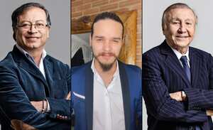 Gustavo Petro, Daniel Daza y Rodolfo Hernández.