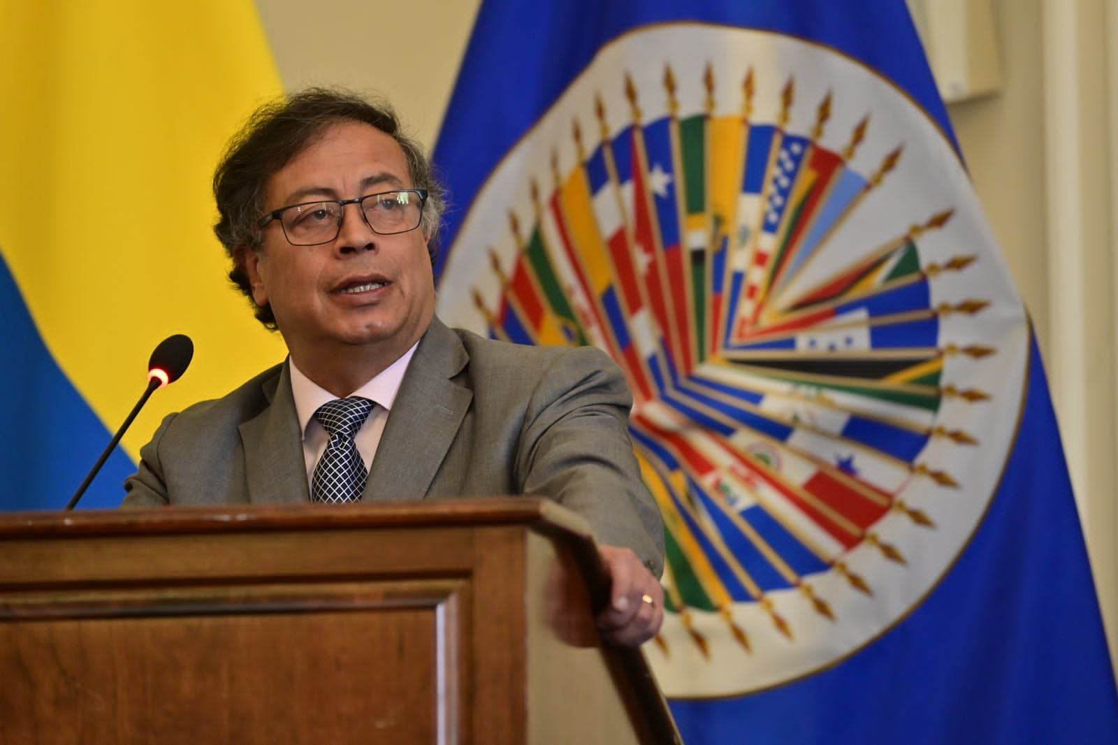 El presidente de la República, Gustavo Petro, realizó un discurso ante el consejo en pleno de la Organización de Estados Americanos.