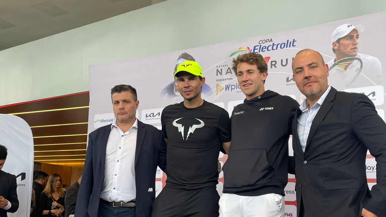 Rafael Nadal en Colombia.