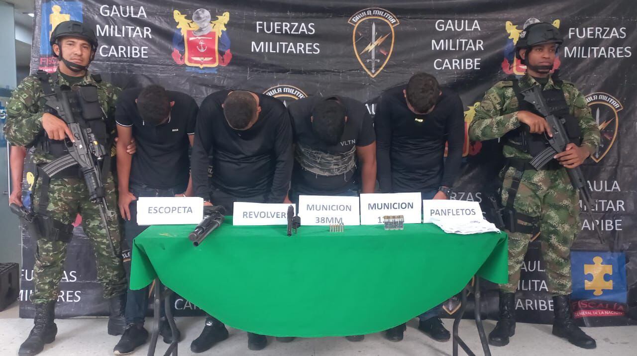Hombres capturados por secuestro.
