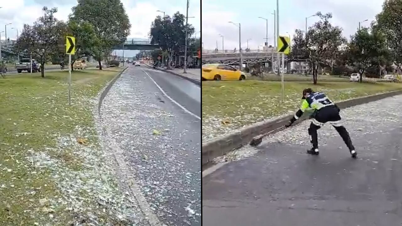 Equipos del Sector Movilidad realizaron labores para restablecer el tránsito seguro en Kennedy.