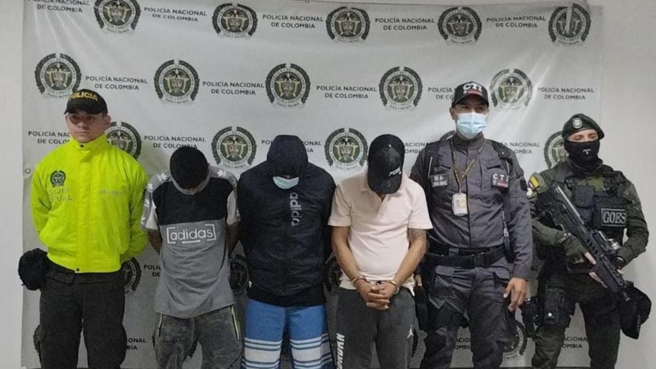 Los tres presuntos miembros de la Nueva Alianza fueron capturados por agentes de la SIJIN y el GOES.