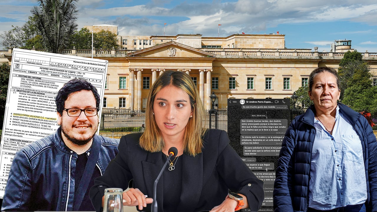 Andrés Parra era la pareja de Laura Sarabia y vivían juntos. Él presentó la denuncia por el robo, pero terminó en la misma lista de sospechosos y hubo actos investigativos en su contra.