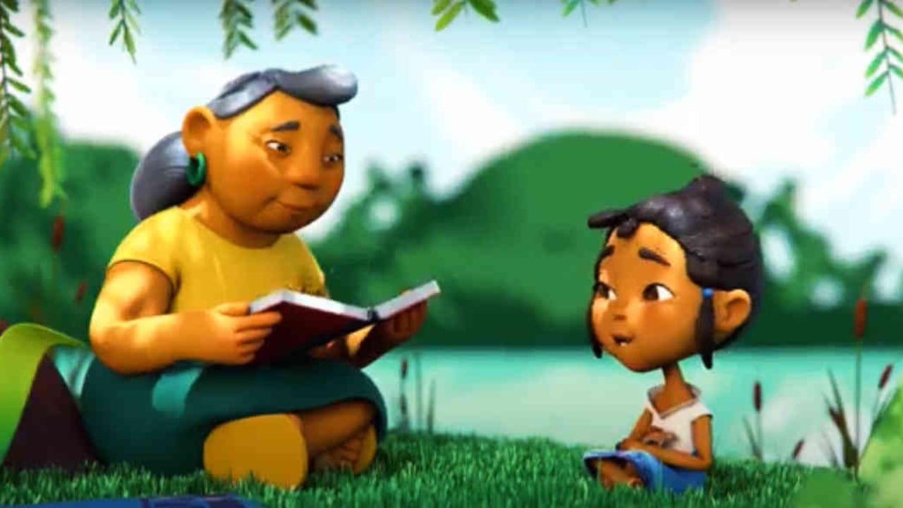 Con un video en el que una abuela le narra un cuento a su nieta se busca reflexionar sobre la relación del hombre con la naturaleza. Foto: Tomada de video 'De regreso a lo salvaje' de WWF - Colombia hoy.